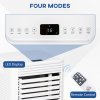 HOMCOM 7000 BTU Portable Air Conditioner for Cooling Dehumidifier Fan, Air Conditioning Unit for Room up to 26m², with Remote, 24H Timer, Window Mount Kit, R290, A Energy Efficiency, 785W
