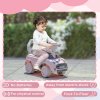 AIYAPLAY Ride On Car Foot To Floor Sliding Car Push Along Car with Air Horn, Anti-Over-Backwards Design, for Toddler from 18 to 36 Months - Pink