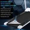 HOMCOM Electric Treadmill Walking Pad, 1-10km/h Folding Running Machine, Gym Fitness Exercise with LCD Monitor, White