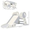 AIYAPLAY Kids Slide Freestanding Toddler Slide Foldable for Indoor Outdoor 1.5-3 Years Old, Grey