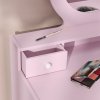 AIYAPLAY Kids Dressing Table Set with Stool and Mirror, Make up Set with Storage Drawers, Kids Vanity Table Gift for Aged 3-8 Years Old - Pink