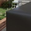 Outsunny L-Shaped Garden Furniture Cover with PU Coating, 420D Oxford Fabric Rattan Corner Sofa Cover, Waterproof Anti-UV Dustproof Windproof, Black, 250 x 250 x 79cm