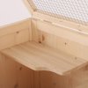 PawHut Wooden Large Hamster Cage, Gerbil Cage 4 Layers with Tall Bottom & Storage Shelf