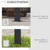 Outsunny 3 x 3(m) Pergola with Retractable Roof, Aluminium Frame Garden Gazebo Canopy Outdoor Sun Shade Shelter for Grill, Patio, Deck, Dark Grey