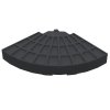 Outsunny 4 PCs 70KG Portable Round Parasol Base Umbrella Cross Stand Weights Holder Sand or Water Filled Outdoor Garden Patio Cantilever Cross Base Weight