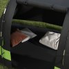 Outsunny Camping Tent, 4-5 Man Blackout Tent with Bedroom and Living Room, 3000mm Waterproof, Portable with Bag, for Fishing Hiking Festival, Black