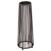 Outsunny Garden Rattan Lamp, 61 cm Tall Solar Rattan Floor Lamp, Solar Garden Light with Auto On/Off LED Light, IP44 Waterproof for Outdoor, Porch, Pathway, Terrace, Brown