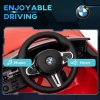 AIYAPLAY BMW M4 Licensed Electric Car for Kids, 12V Kids Electric Ride on with Remote Control, Suspension, Music, Horn, LED Lights, for Ages 3-5 Years, Red