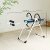HOMCOM Foldable Gravity Inversion Table Back Therapy Home Fitness Bench Black