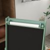 AIYAPLAY Kids Easel with Paper Roll, 3 in 1 Art Easel for Children, with Blackboard, Whiteboard, Storage Baskets, Green