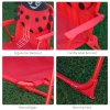 Outsunny Kids Outdoor Table and Garden Furniutre, Ladybird Pattern with Removable, Height Adjustable Umbrella, Red