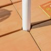 Outsunny Kids Picnic Table, Wooden Sand and Water Table with Benches, Adjustable Parasol, Storage Bins, Outdoor Garden Furniture for Kids 3-6 Years, Brown