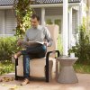 Outsunny Garden Bench Cushion 2 Seater Loveseat Seat Pad for Patio Swing Furniture for Indoor & Outdoor Use, 120 x 50 x 8 cm, Grey