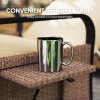 Outsunny Garden Bench Cushion 2 Seater Loveseat Seat Pad for Patio Swing Furniture for Indoor & Outdoor Use, 120 x 50 x 8 cm, Grey