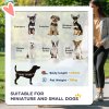 PawHut Dog Stroller, Pet Stroller, Foldable Dog Cat Travel Pushchair with Reversible Handle, EVA Wheels, Brake, Basket, Adjustable Canopy, Safety Leash, for Small Dogs, Grey