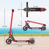 SPORTNOW Electric Scooter for Kids, Folding E Scooter for Age 6-14 with Dual Brakes, Up to 14 KM/H, Maximum Range 6 KM, 6.8kg Lightweight, Front Suspension, LED Colourful Lights, Black