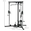 SPORTNOW Home Gym Machine, Multifunctional Gym Equipment with High and Low Pulleys, Pull Up Bar, 15-Position Adjustable Strength Training Workout Station for Full Body Fitness