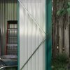 Outsunny 5ft x 3ft Lean to Garden Shed, Metal Outdoor Storage Shed with Single Lockable Door, Tool Storage Shed for Garden, Patio, Green