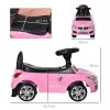 HOMCOM Ride on Car Baby Toddler Walker Foot to Floor Sliding Car Slider w/ Horn Music Working Lights Storage for 1.5 - 3 Years Old Pink