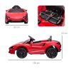 HOMCOM McLaren Licensed 12V Kids Electric Ride-On Car with Butterfly Doors, Powered Electric Car with Remote Control, Music, Horn, Headlights, MP3 Slot, Suspension Wheels, for Ages 3-6 Years - Red