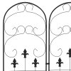 Outsunny Set of 2 Garden Trellis, Metal Trellis for Climbing Plants Support Frames, 45 x 150cm, Scrolls Design