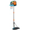 HOMCOM Kids Basketball Hoop and Stand Portable Basketball Stand Set w/ Ball Pump Netting Backboard Adjustable Height from 126 cm to 158 cm