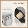 PawHut Cat House Cave, Cat Bed Cube with Scratching Pad, Soft Detachable & Washable Cushion, Toy Ball, for Indoor Kittens, Grey