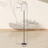 HOMCOM Floor Lamp for Living Room, 3D Printed Modern Standing Lamp with Flowing Curved Shade & Foot Switch, Minimalist Tall Pole Lampshade for Bedroom, Office, E27 Holder without Bulb (25W Max), White