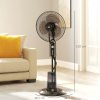 HOMCOM Pedestal Fan with Water Mist Spray, Spray Misting Fan with 70° Oscillation, Tilt Head, 4 Speeds, 3 Modes, Adjustable Mist, 3.2L Water Tank, for Home, 120 cm