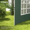 Outsunny Gazebo Side Panels with Window for 3x3(m) or 3x4m Pop Up Gazebo, 2 Pack Sides Replacement, Green