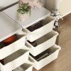 HOMCOM Kids Storage Units with 9 Drawers 3 Tier Chest Vertical Dresser Tower Toy Organiser for Nursery Playroom Kindergarten Cream