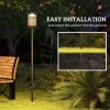 Outsunny 2 Pack 1.8m Garden Lamp Post Lights, LED Outdoor Solar Post Lights, Waterproof IP44 for Patio, Garden, Pathway, Cool White
