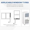 HOMCOM 7000 BTU Portable Air Conditioner for Cooling Dehumidifier Fan, Air Conditioning Unit for Room up to 26m², with Remote, 24H Timer, Window Mount Kit, R290, A Energy Efficiency, 785W