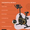 SPORTNOW Exercise Bike, Magnetic Indoor Cycling Bike, 264lbs Weight Capacity Stationary Bike, with Silent Flywheel, LCD Display, Bottle/Tablet Holder, Comfortable Seat, for Home Cardio Workout