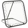 HOMCOM Angle Adjustable Rebounder Net Goal Training Set Suitable For Football, Baseball, Basketball Daily Training Black - 78L x 84W x 65-75H cm