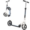 HOMCOM Kids Scooter, 2 Wheel Foldable Stunt Scooter with Adjustable Handles for 6 Years+, White