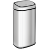 HOMCOM 68L Sensor Dustbin Stainless Steel Automatic Kitchen Waste Bin Silver