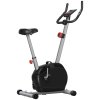 SPORTNOW Exercise Bike, Quiet Stationary Bike with 8-Level Magnetic Resistance, Heart-Rate Sensor, Adjustable Seat, Wheels and LCD Monitor, for Home Gym Workout, Grey