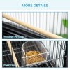 PawHut Large Bird Cage Budgie Cage with Stand, Storage Shelf, Wood Perch for Parrot Canary Parakeet Cockatiels, 81 x 48 x 162.5 cm