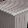 Outsunny 7 x 4ft Lean to Garden Shed with Foundation Kit, Double Door and Vents, Outdoor Metal Storage Shed for Equipment Tools, Grey