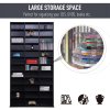 HOMCOM 1116 CD/ 528 DVD Storage Shelf Rack Media Storage Unit Shelves Racks Wooden Display Unit with 10 Adjustable Shelves