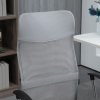 HOMCOM Mesh Office Chair, High Back Computer Desk Chair, Swivel Chair with Height Adjustable, for Home, Light Grey