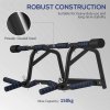 SPORTNOW Pull Up Bar Doorway with Non-Slip Multi Grips, Door Frame Chin Up Bar, Push up Stand with Anti-Fall Slot for Home Gym Upper Body Workout, Black
