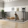 PawHut Heavy Duty Dog Playpen, 8 Panels Dog Pen, 100cm Height Pet Playpen Exercise Pen, with Door, for Small and Medium, Large Dogs