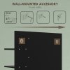 HOMCOM Modern Bathroom Mirror with Shelf, Wall-mounted Vanity Mirror with 4 Storage Shelves and Bamboo Panel for Make Up