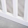PawHut Freestanding Pet Gate 4 Panel Dog Barrier Folding Safety Fence with Support Feet up to 204cm Long 75cm Tall for Doorway Stairs, White