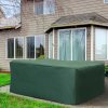 Outsunny Outdoor Garden Furniture Cover Waterproof, Anti-UV 600D Heavy Duty Oxford Fabric Patio Furniture Cover for Rectangular Sofa Table Set, Green, 245 x 165 x 55 cm