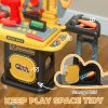AIYAPLAY Kids Tool Bench, Workbench Kids Tool Set, 102 Pieces with Electric Drill, Storage, for Ages 3-6 Years, Yellow