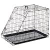 Pawhut Trapeze Collapsible Dog Pet Travel Box Cage Removable Tray 93 x 58 x 65cm