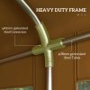 Outsunny 6m x 4m Marquee Party Tent, Heavy Duty Wedding Canopy with Sidewalls, Doors, Windows, Galvanised Garden Gazebo for Parties Events, Yellow